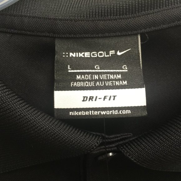 Nike Golf Dri-Fit Polo Black Large - Picture 4 of 9